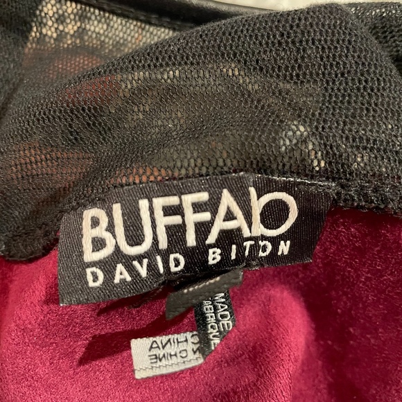 Buffalo Burgundy/Black Lace Sleeveless Dress - Picture 5 of 5